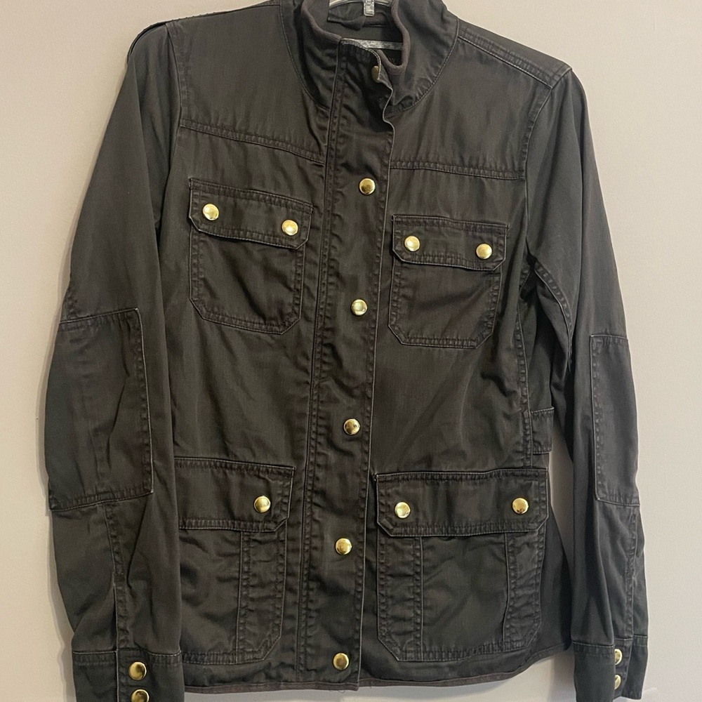 J. Crew Olive Green‎ Jean Jacket